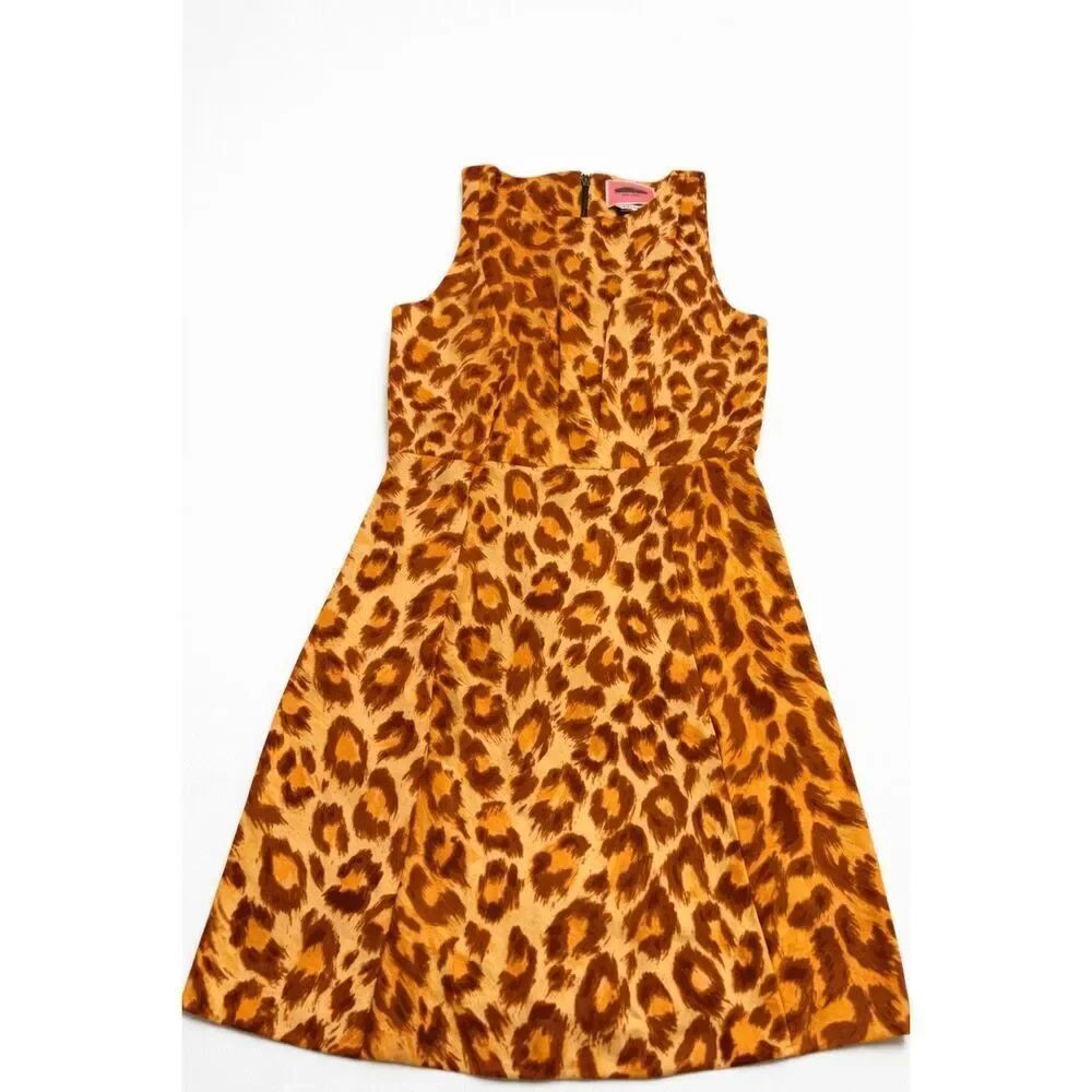 Kate Spade Panthera Ponte Leopard Dress Size XS